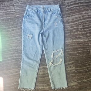 PacSun high rise straight distressed jeans Size 29